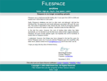 Tablet Screenshot of filespace.org